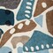 1 Yard Abstract Cotton Linen Fabric for Multipurpose Home Decor Interiors